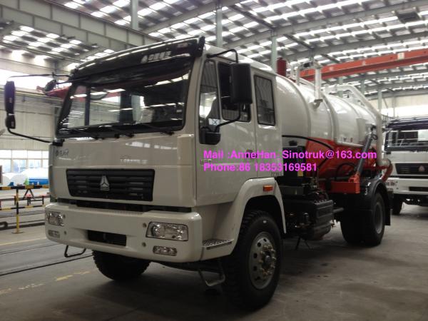 95km/h 10M3 16M3 Sewage Suction Truck 4x2 Euro 2 LHD