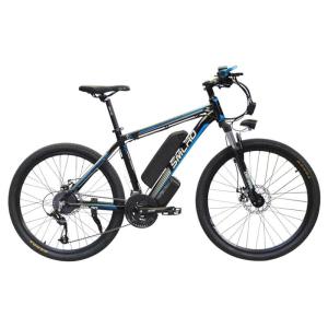 Quality Black 26 Inch Electric Bicycle , Pedal Assist Electric Bike Max Speed 35 KM/H wholesale
