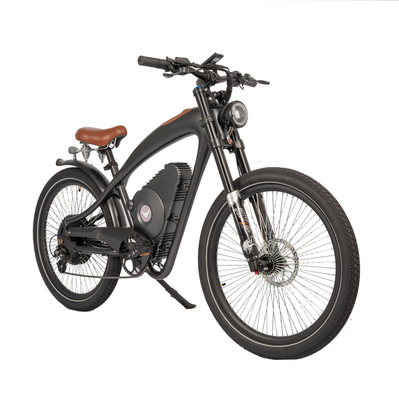 750W Brushless Motor Electric Motorcycle with 26 Inch Tires and 45KM Travel Distance