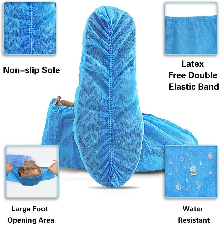 Recyclable Non-Woven PP Fabric Non Slip Disposable Shoe Covers