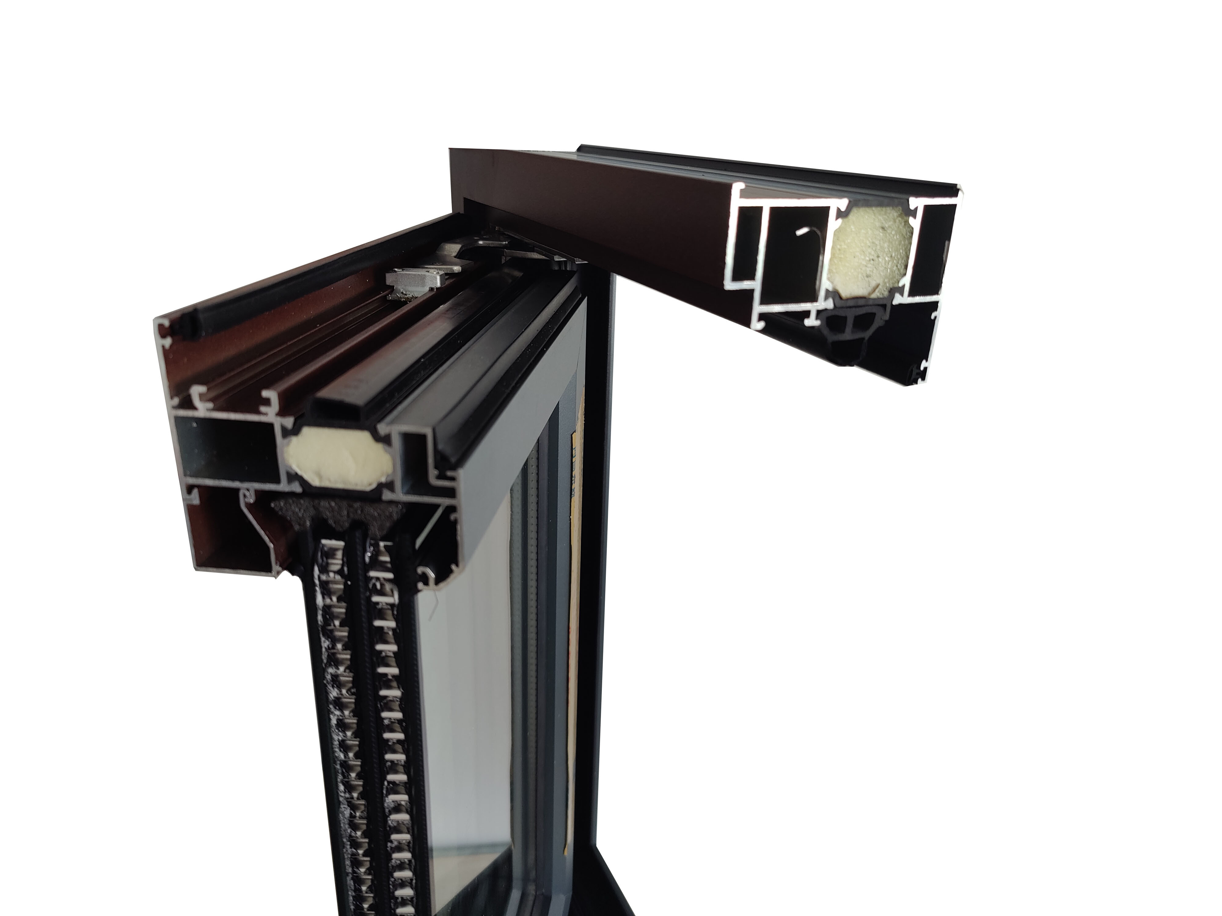 Turn Oriel Aluminium System Window PVDF Vertical Fold Up Glass Tilt