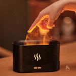 Homefish 2022 Newest Fire Diffuser Ultrasonic 180ml Oil Diffus Essenti Oil Aroma