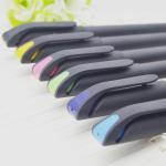 Gel pen,Promotional gel-ink pen with cap,black rubber gel-ink pen,
