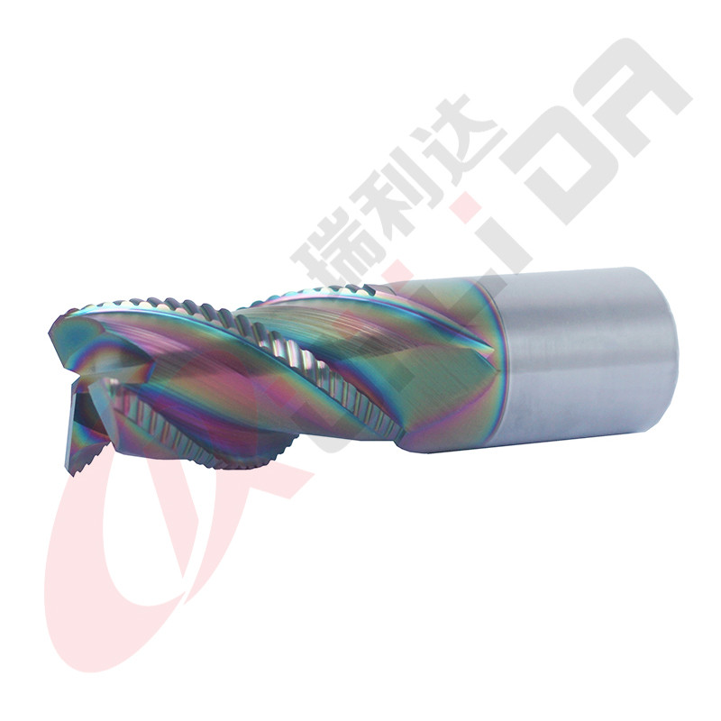 25mm 1" 3 Flutes Roughing End Mill For Aluminium Carbide CNC Rough Milling Cutters