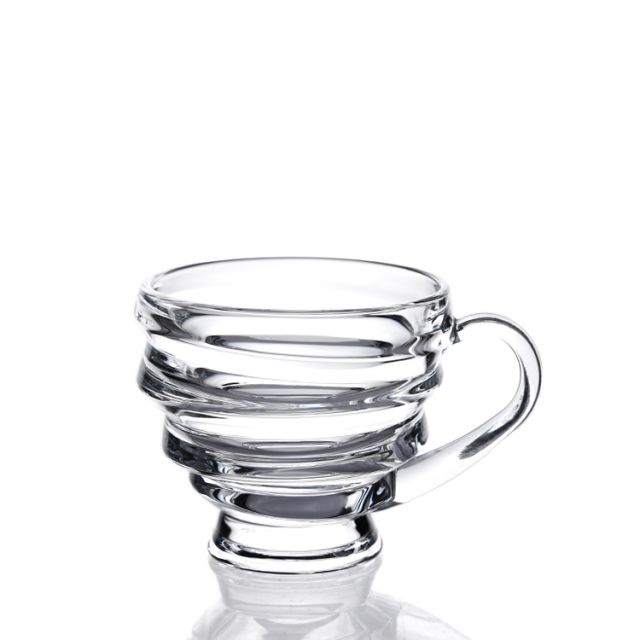 Best selling 6oz Crystal Clear Transparent Coffee Mug Tea Glass