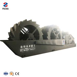 Quality Double Wheel Sand Washing Machine With Dehydration Screen Energy Saving wholesale
