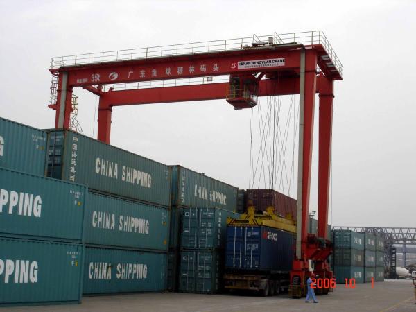 High Quality 30-50Ton Rubber Tyred Gantry Crane, RTG container Crane