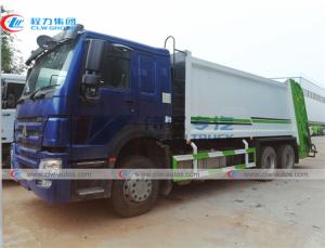 Quality RHD Howo 18m3 20m3 Rear Loader Refuse Disposal Truck wholesale