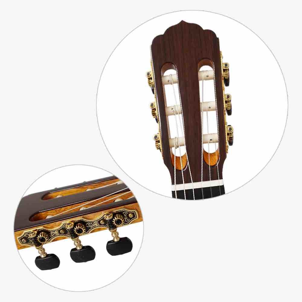 Custom Grand Master Level lattic bracing Classical Guitar Solid Flame Maple Back Side Ebony Fingerboard