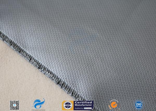 0.55mm Silicone Coated Fiberglass Cloth 580gsm Thermal Insulation Jacket Cloth
