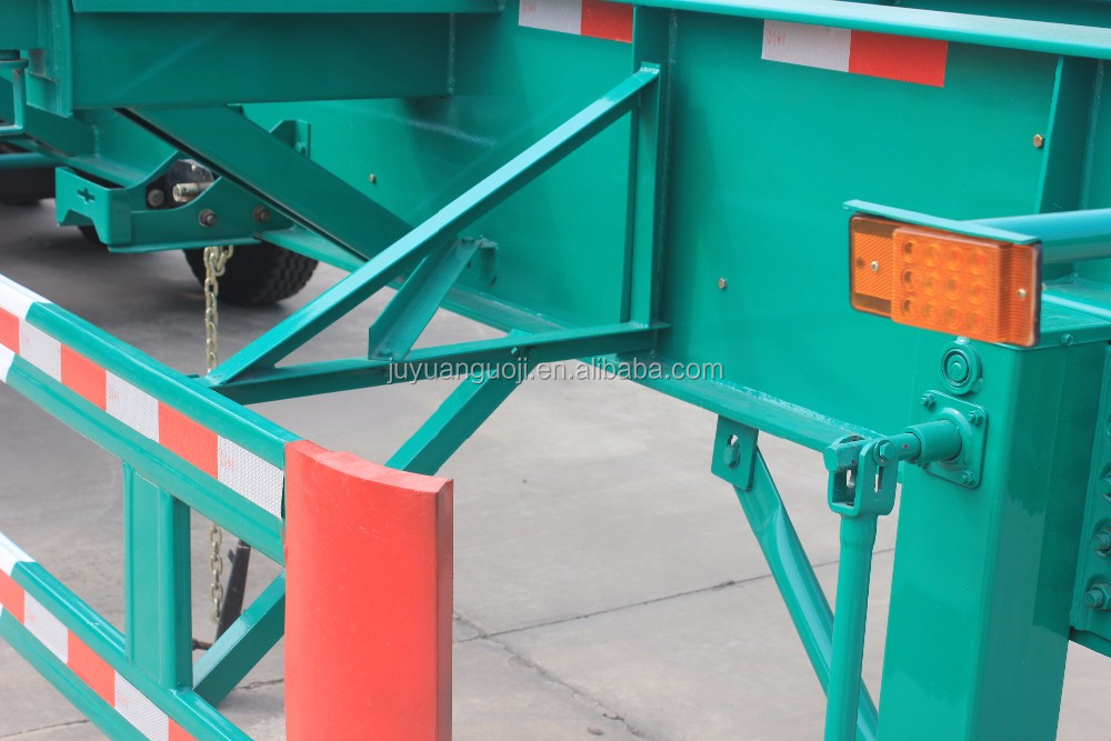 Fuwa Bpw Optional Axle 40 Feet 3 Axles Skeleton Semi Trailer for Container Transportation