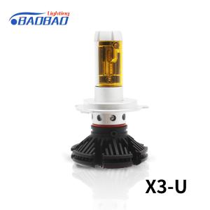 Quality X3 50W 6000Lumen ZES chips car led headlight wholesale