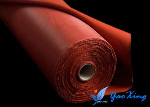 Quality 1.3mm Silicone Impregnated Fabric Silicone Coated Fiberglass Cloth With Steel Wire Strengthen wholesale