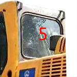 Bending Resistant VOLVO Windshield Glass Construction Machine Cab
