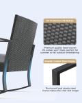Patio Rattan Furniture Set Hidden Storage, 7 Sofa Sections, Outdoor Wicker
