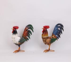 Quality Nature Inspired Rooster Metal Garden Ornament wholesale