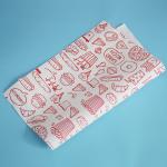Gift Wax Greaseproof Wrapping Paper For Deli Fried Chicken Snack Bread Chip