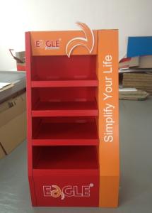 Quality BWCD201920 Corrugated Tiers Display Recyclable Cardboard Floor Display Stands wholesale
