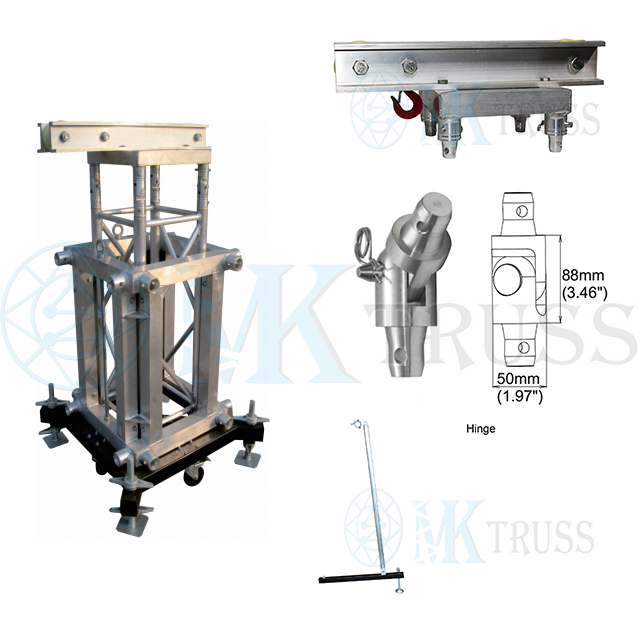 Aluminum Ground Support Truss Lighting System for 520mm 760mm Truss Frame Certificate