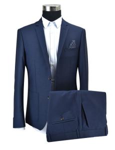 Quality Navy Blue Tailored Suit Top Rank Workmanship Navy Breastpocket Outside wholesale
