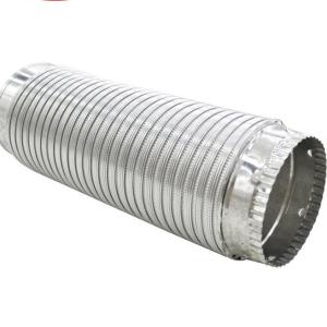 Quality Stretchable 10'' Semi Rigid Aluminum Duct With Collars Heat Resistant wholesale