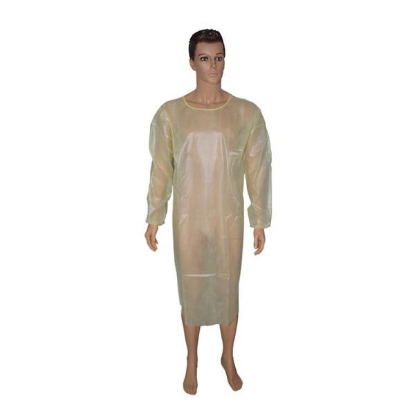 PP disposable surgical isolation gown,anti bacteria,anti blood,knitted cuff and