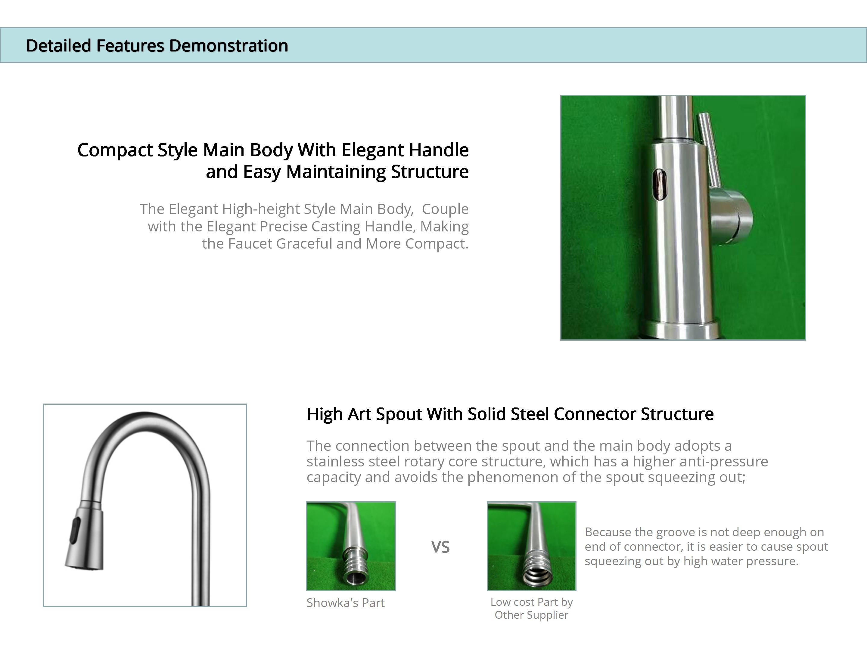 HOMEKA Infrared Touch Sensor Kitchen Faucet High Arc Spout For Sink