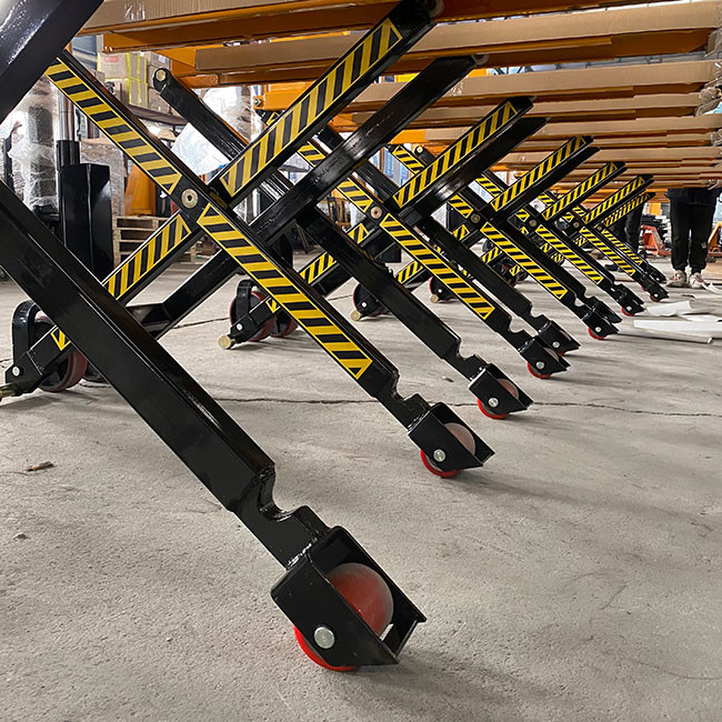 Load Capacity 1000kg Pallet Jack Scissor Pallet Truck Lifting Height 800mm