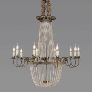 Quality Large wood bead chandelier pendant lights indoor home lighting (WH-CI-06) wholesale