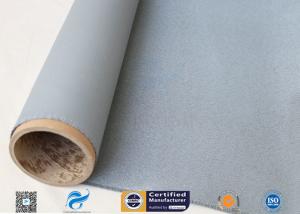 Quality Silicone Coated Fiberglass Fabric 1050GSM 0.85MM Grey High Strength Fire Blanket wholesale
