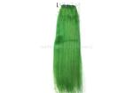 Fashionable Yaki Human Lace Front Wigs 24'' Green Tangle - Free
