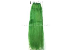 Quality Fashionable Yaki Human Lace Front Wigs 24'' Green Tangle - Free wholesale