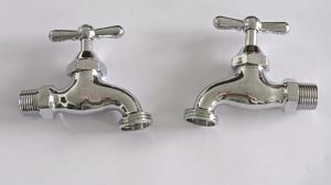 Quality Zinc Handle Brass Bibcock Valve Casting Chrome Plated Brass Faucet wholesale