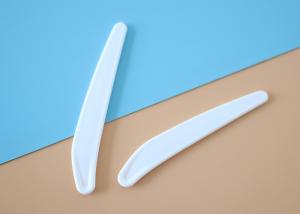 Quality 71.7mm White Plastic Spatula Spoon For Cosmetic Jar wholesale