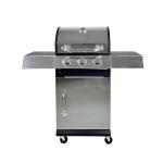 3 1 Burners Stainless Steel Gas Grill for Outdoor Cooking on 110x44x112 cm