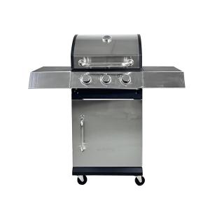 Quality 3 1 Burners Stainless Steel Gas Grill for Outdoor Cooking on 110x44x112 cm Trolley wholesale