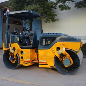 Quality Double Drum Vibratory 6 Ton Mini Road Roller / Highway Construction Machinery wholesale