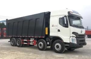 Quality 3800+1350mm Wheelbase Heavy Tipper Truck Air / Hydraulic Braking System wholesale
