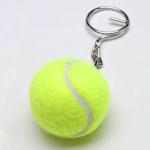 gren color tennis ball keychain 1.5''