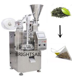 Quality Corn Fiber Pyramid Teabag Packing Machine 40 Bags Per Minute wholesale