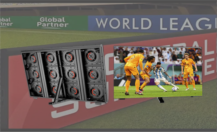 Stadium LED Screen Full Color Sports Perimeter LED Display Good Color Uniformity Quick Installation