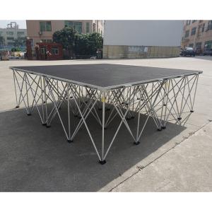 Quality Waterproof Plywood Board Aluminum Riser 18mm Mobile Folding Stage 4ftx4ft For Wedding wholesale