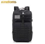 Oxford Black Tactical assault backpack 45L Molle System With Heavy Duty Zipper