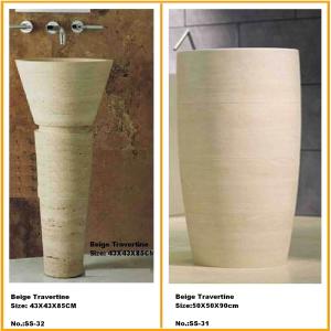 Quality Stone Natural Bathroom Counter Pedestal Sink for Kitchen and Bathroom wholesale