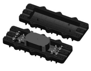 Quality Horizontal FTTH Fiber Optic Terminal Box Splice Closure 120 Fibers 4 Cable Ports wholesale