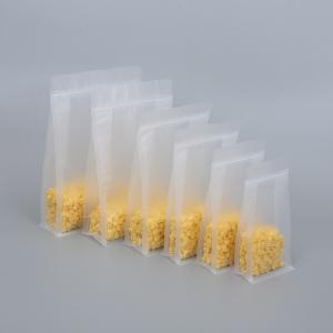 Quality Plastic Matte Clear 550g Zip Lock Packaging Bags wholesale
