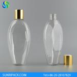 240ml oval plastic bottles w/golden disc top,Shampoo Bottle,empty PET bottle