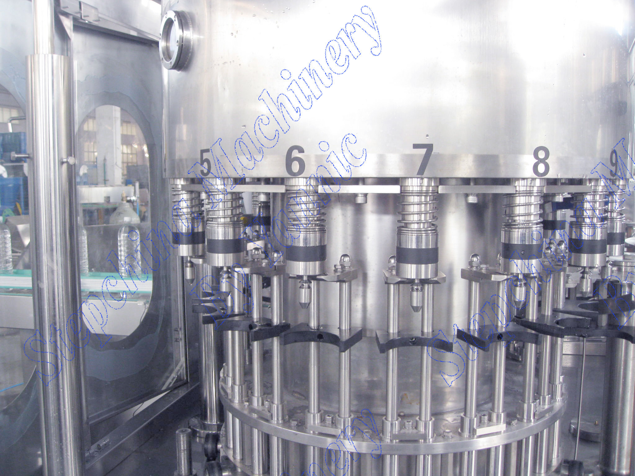 SUS304 High Efficient Pure Mineral Water Filling Machine With Plastic Screw Cap