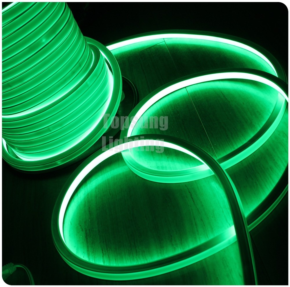 AC 110v LED neon flex 16*16mm square flat led neon tube ip68 outdoor lighting green