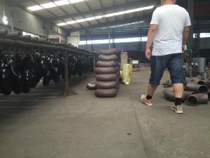 Quality Codos 90º Radio Corto Stainless Steel Pipe Fittings Welded , Butt Weld Tube Elbow wholesale